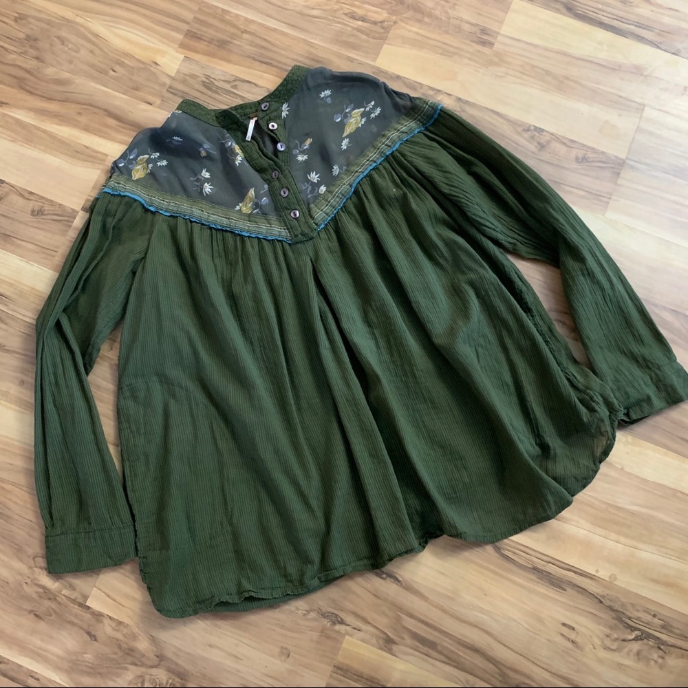 Free People Olive top size S